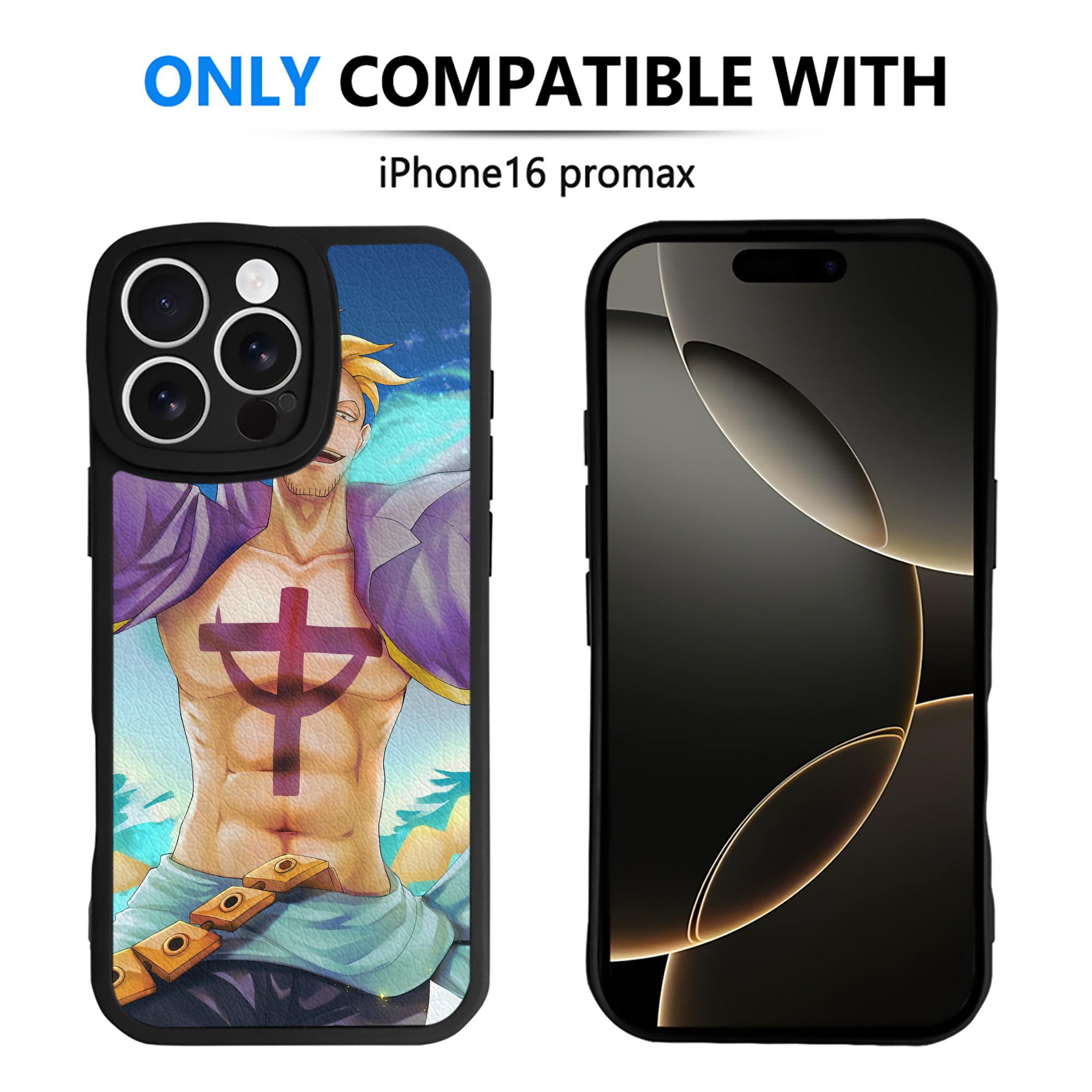 （画像用） ワンピース ONE PIECE 【iPhone 16シリーズ対応】シリコンスマホケース（レザー調） 材質：シリコン